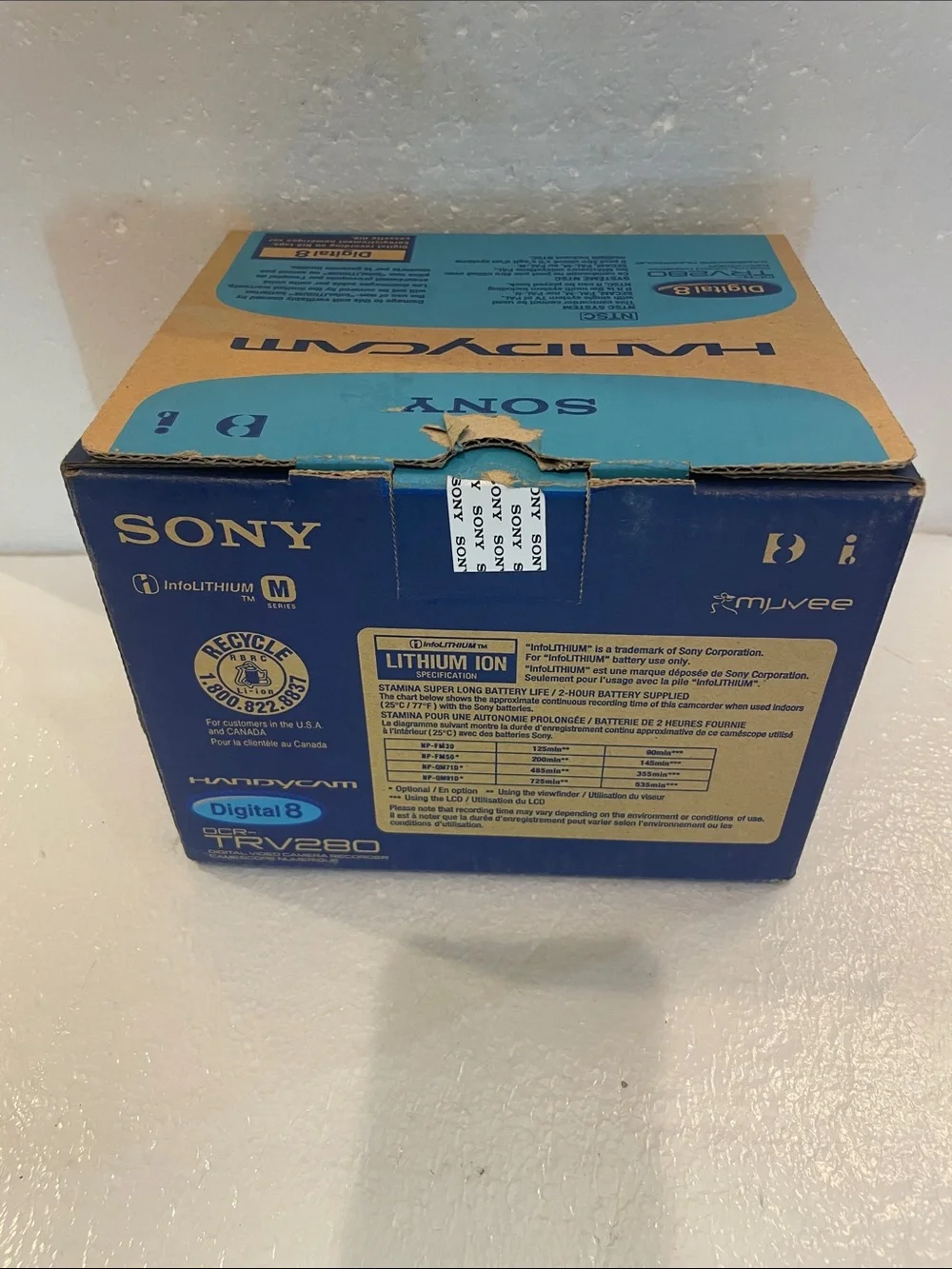 Sony Handycam DCR-TRV280 NTSC steady shot bundle Camcorder Box Manuals mint